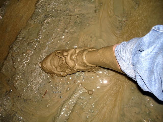 muddy foot