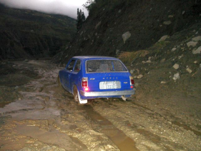stuck car