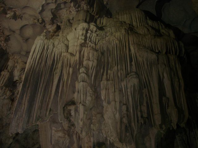 inside the cave of halong bay