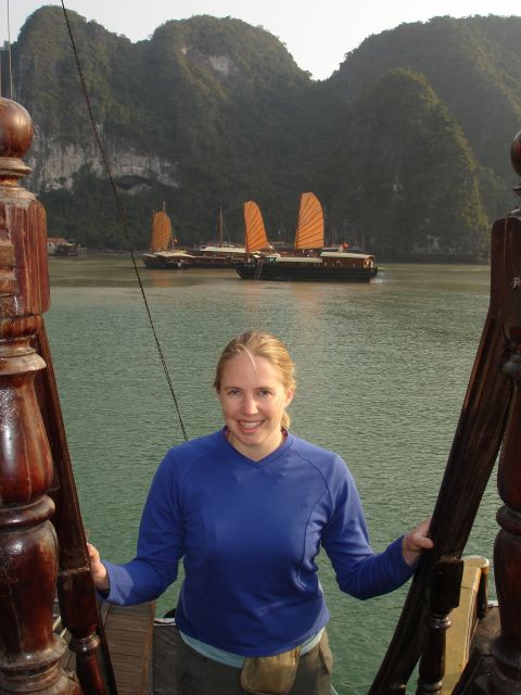 meghan in halong bay